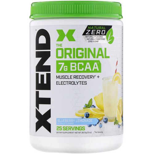Scivation, Xtend, The Original 7G BCAA, Natural Zero, Blueberry Lemonade, 13 oz (367.5 g) فوائد