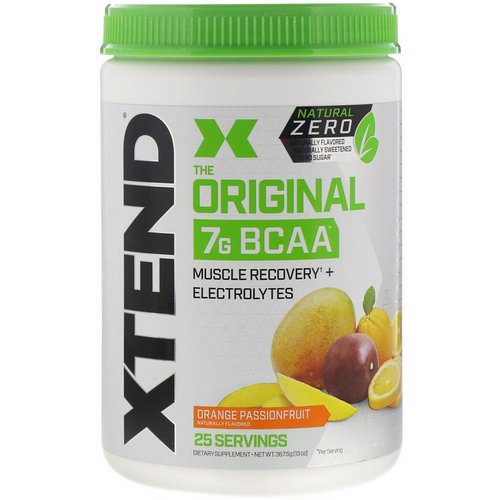 Scivation, Xtend, The Original 7G BCAA, Natural Zero, Orange Passionfruit, 13 oz (367.5 g) فوائد