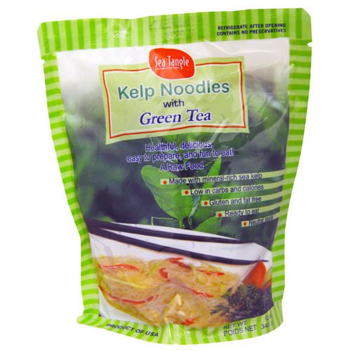 Sea Tangle Noodle Company, Kelp Noodles, with Green Tea, 12 oz (340 g) فوائد