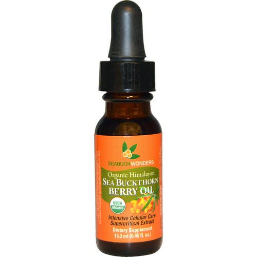 SeaBuckWonders, Organic Himalayan Sea Buckthorn Berry Oil, 0.45 fl oz (13.3 ml) فوائد