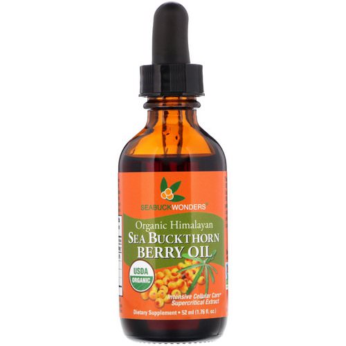 SeaBuckWonders, Organic Himalayan Sea Buckthorn Berry Oil, Intensive Cellular Care, 1.76 oz (52 ml) فوائد