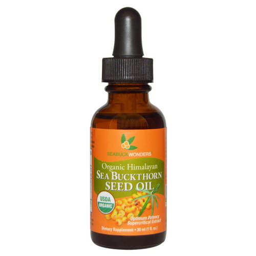 SeaBuckWonders, Organic Himalayan Sea Buckthorn Seed Oil, 1 oz (30 ml) فوائد