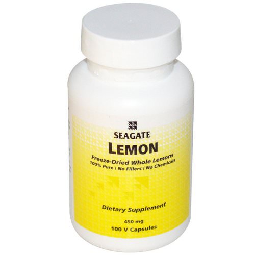 Seagate, Lemon, 450 mg, 100 Vcaps فوائد