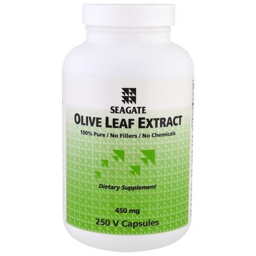 Seagate, Olive Leaf Extract, 450 mg, 250 Veggie Caps فوائد