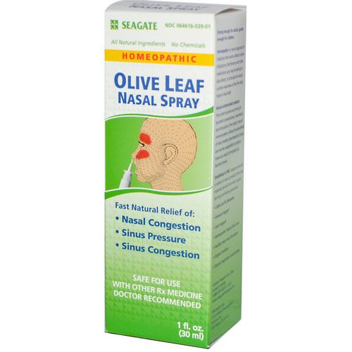 Seagate, Olive Leaf Nasal Spray, 1 fl oz (30 ml) فوائد