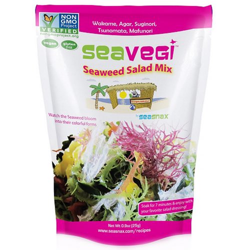 SeaSnax, SeaVegi, Seaweed Salad Mix, 0.9 oz (25 g) فوائد