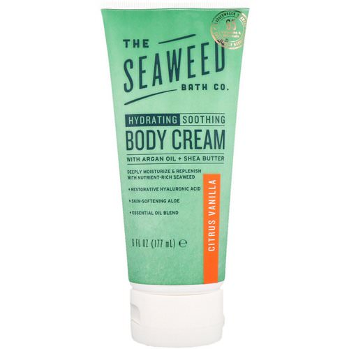 The Seaweed Bath Co, Hydrating Soothing Body Cream, Citrus Vanilla, 6 fl oz (177 ml) فوائد