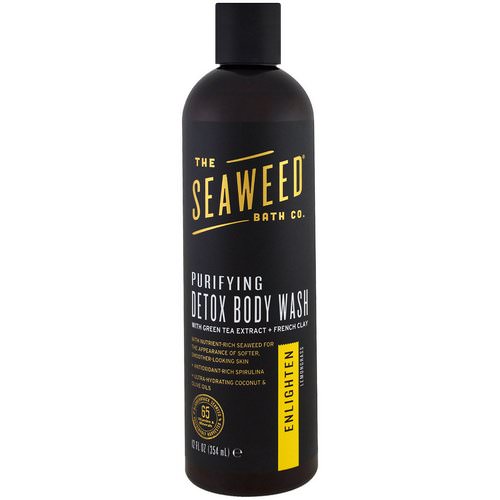The Seaweed Bath Co, Purifying Detox Body Wash, Enlighten, Lemongrass, 12 fl oz (354 ml) فوائد