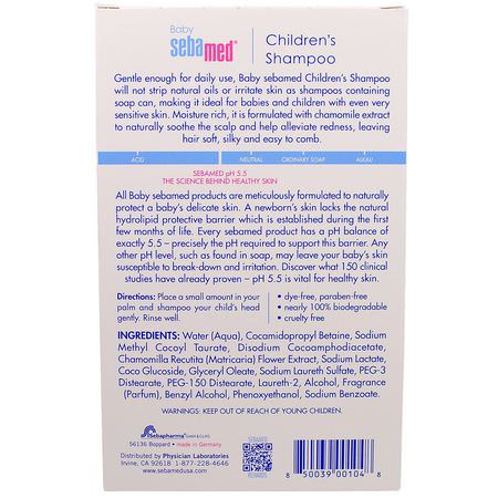 Sebamed USA, Children's Shampoo, 8.5 fl oz (250 ml):شامب, العناية بالشعر