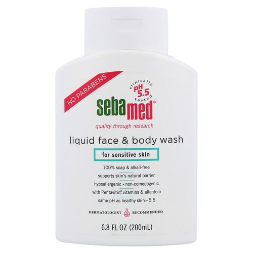 Sebamed USA, Liquid Face & Body Wash, 6.8 fl oz (200 ml) فوائد