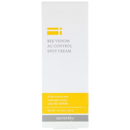 Secret Key, Bee-Venom AC Control Spot Cream, 1.01 fl oz (30 ml):عيب, حب الشباب