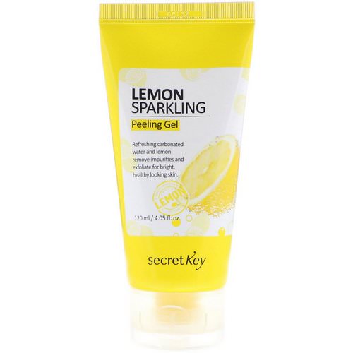Secret Key, Lemon Sparkling Peeling Gel, 4.05 fl oz (120 ml) فوائد