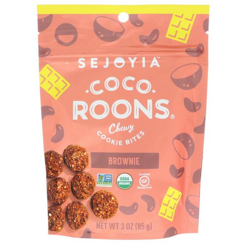 Sejoyia, Coco-Roons, Chewy Cookie Bites, Brownie, 3 oz (85 g) فوائد
