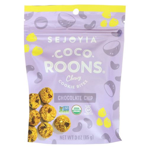 Sejoyia, Coco-Roons, Chewy Cookie Bites, Chocolate Chip, 3 oz (85 g) فوائد