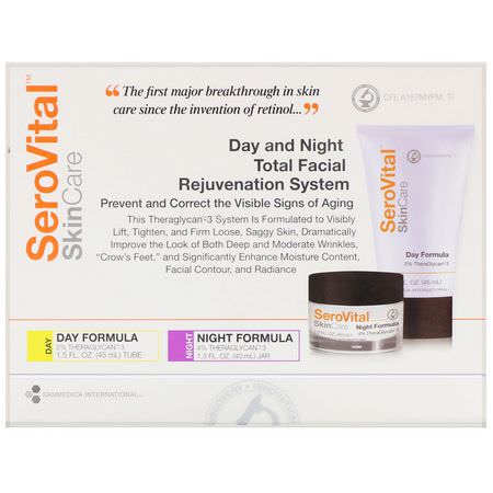 SeroVital, Day and Night Total Facial Rejuvenation System, 2 Piece Kit:مرطب لل,جه, العناية بالبشرة