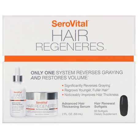 SeroVital, Hair Regeneres, 2 Piece Kit:مكملات تجميل, العناية بالبشرة