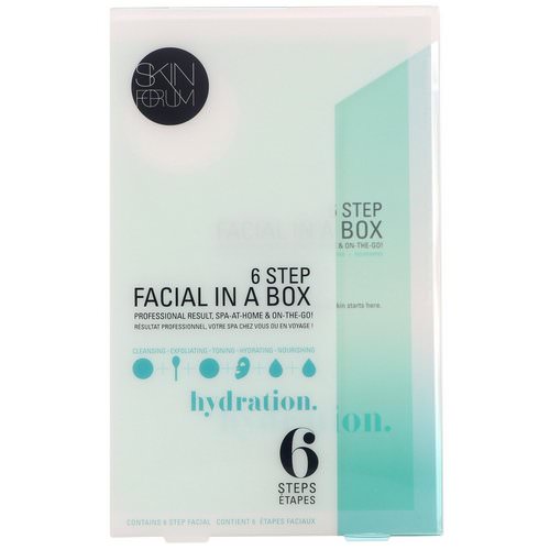 SFGlow, 6 Step Facial In A Box, Hydration, 1 Set فوائد