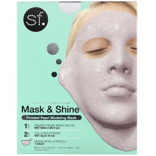SFGlow, Mask & Shine, Frosted Pearl Modeling Mask, 4 Piece Kit فوائد