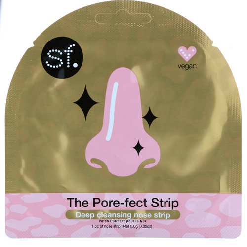 SFGlow, The Pore-fect Strip, Deep Cleansing Nose Strip, 1 Nose Strip, 0.6 g (0.02 oz) فوائد