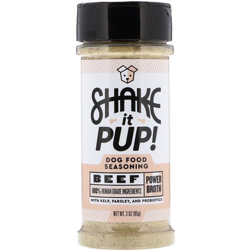 Shake it Pup, Dog Food Seasoning, Beef Power Broth, 3 oz (85 g) فوائد