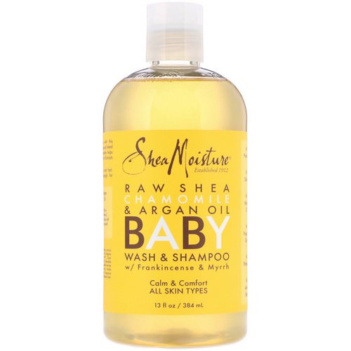 SheaMoisture, Baby Wash & Shampoo, With Frankincense & Myrrh, 13 fl oz (384 ml) فوائد