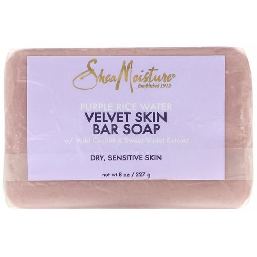 SheaMoisture, Purple Rice Water, Velvet Skin Bar Soap, 8 oz (227 g) فوائد
