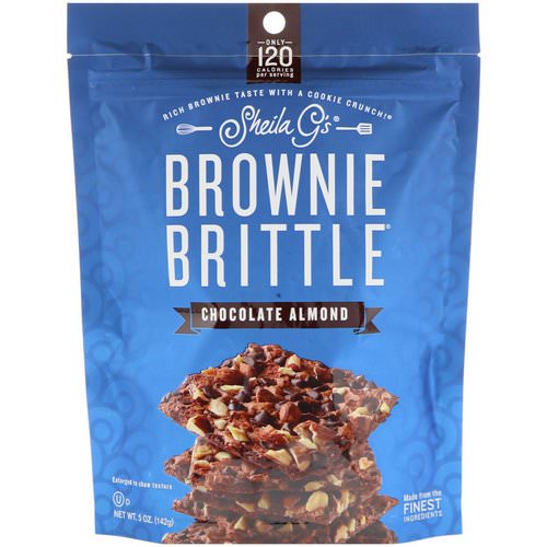 Sheila G's, Brownie Brittle, Chocolate Almond, 5 oz (142 g) فوائد