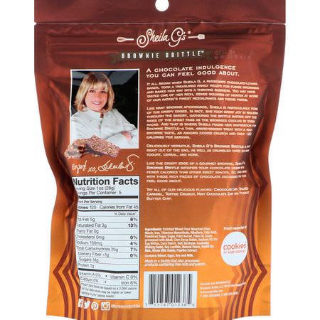 Sheila G's, Brownie Brittle, Salted Caramel, 5 oz (142 g):ملفات تعريف الارتباط ,ال,جبات الخفيفة