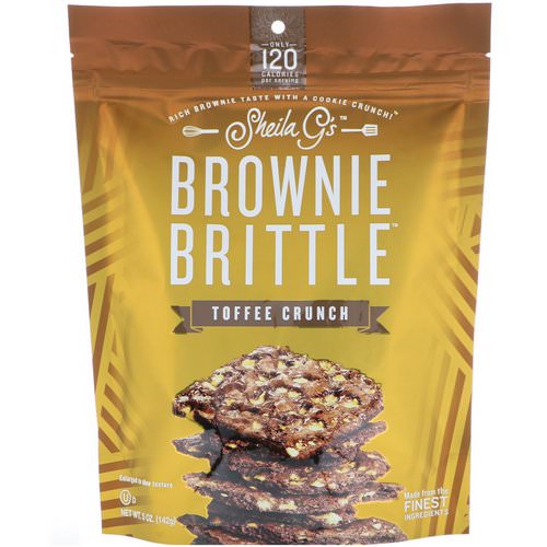 Sheila G's, Brownie Brittle, Toffee Crunch, 5 oz (142 g) فوائد