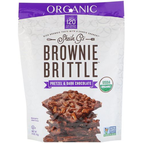 Sheila G's, Organic Brownie Brittle, Pretzel & Dark Chocolate, 5 oz (142 g) فوائد