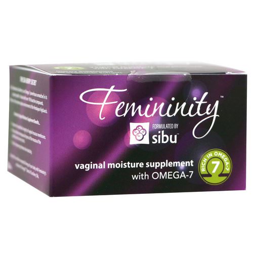 Sibu Beauty, Femininity, Vaginal Moisture Supplement with Omega-7, 60 Vegetarian Softgels فوائد