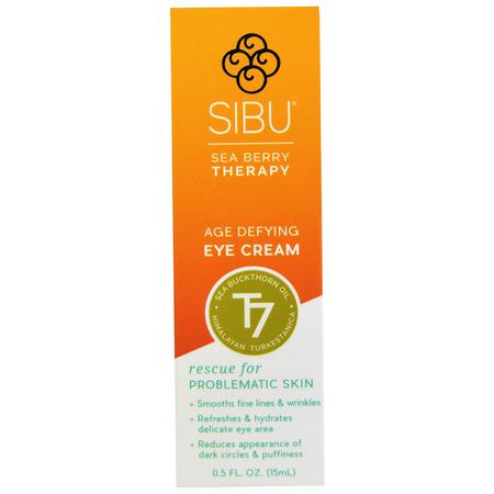 Sibu Beauty, Sea Berry Therapy, Age Defying Eye Cream, Sea Buckthorn Oil, T7, 0.5 fl oz (15 ml):كريمات العين