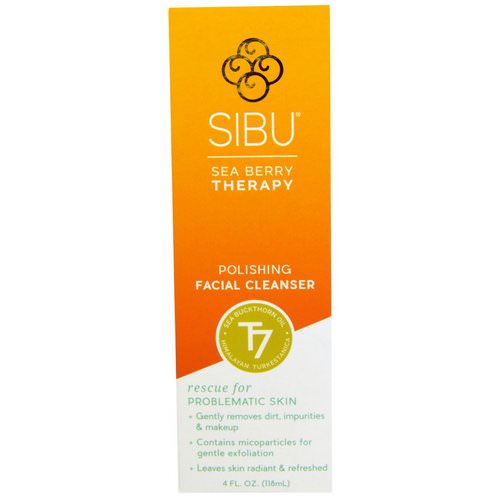Sibu Beauty, Sea Berry Therapy, Polishing Facial Cleanser, Sea Buckthorn Oil, T7, 4 fl oz (118 ml) فوائد