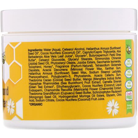 Sierra Bees, Honey Almond Body Butter, 4 fl oz (120 ml):الكريمات, مرطبات ال,جه
