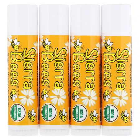 Sierra Bees Lip Balm - مرطب الشفاه, العناية بالشفاه, باث