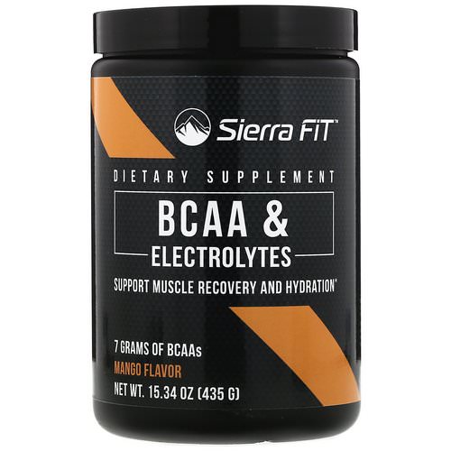 Sierra Fit, BCAA & Electrolytes, 7G BCAAs, Mango, 15.34 oz (435 g) فوائد
