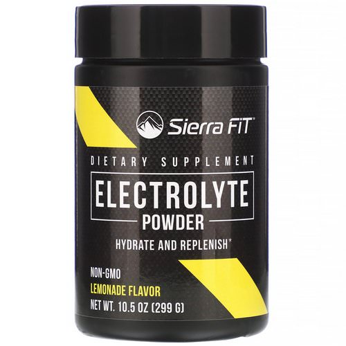 Sierra Fit, Electrolyte Powder, 0 Calories, Lemonade, 10.5 oz (299 g) فوائد