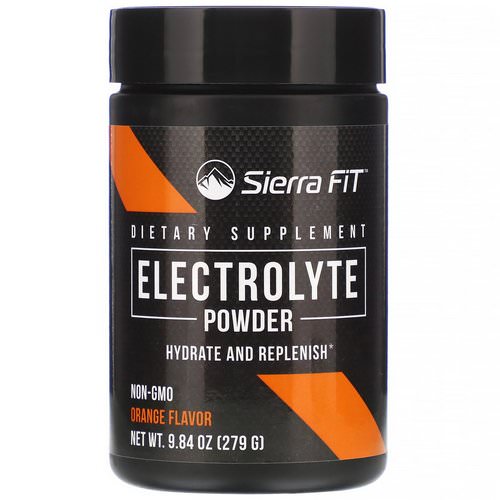 Sierra Fit, Electrolyte Powder, 0 Calories, Orange, 9.84 oz (279 g) فوائد