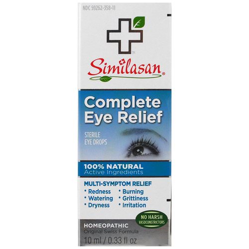 Similasan, Complete Eye Relief, Sterile Eye Drops, 0.33 fl oz (10 ml) فوائد