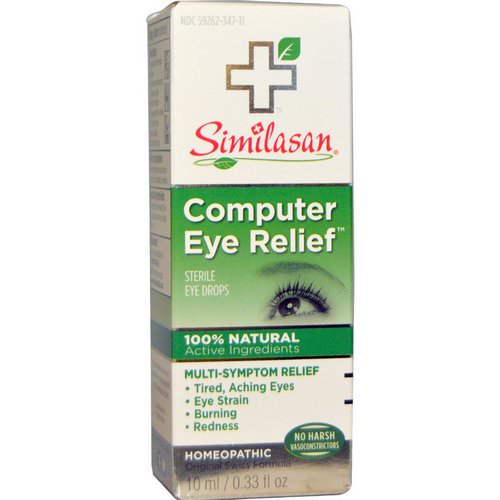 Similasan, Computer Eye Relief, Sterile Eye Drops, 0.33 fl oz (10 ml) فوائد