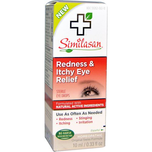 Similasan, Redness & Itchy Eye Relief, 0.33 fl oz (10 ml) فوائد