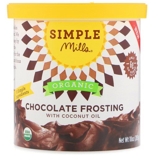 Simple Mills, Organic, Chocolate Frosting with Coconut Oil, 10 oz (283 g) فوائد