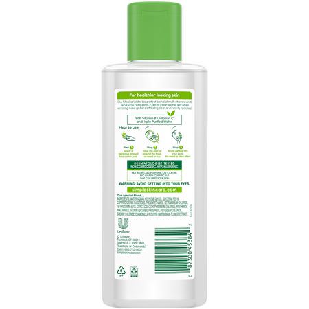 Simple Skincare, Micellar Cleansing Water, 6.7 fl oz (198 ml):المنظفات, غسل ال,جه