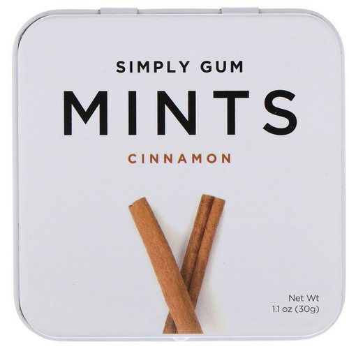 Simply Gum, Mints, Cinnamon, 1.1 oz (30 g) فوائد