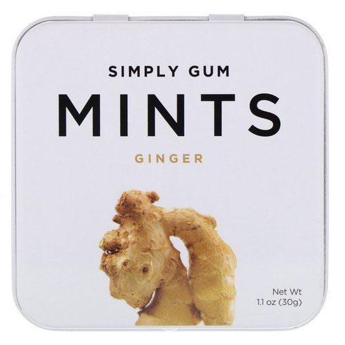 Simply Gum, Mints, Ginger, 1.1 oz (30 g) فوائد