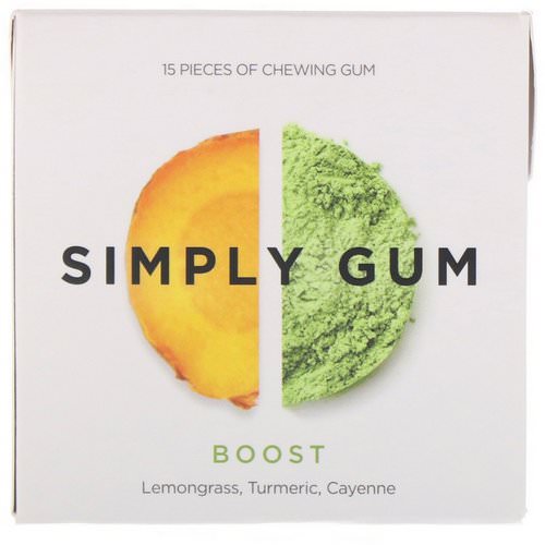 Simply Gum, Simply Gum, Boost, 15 Pieces فوائد