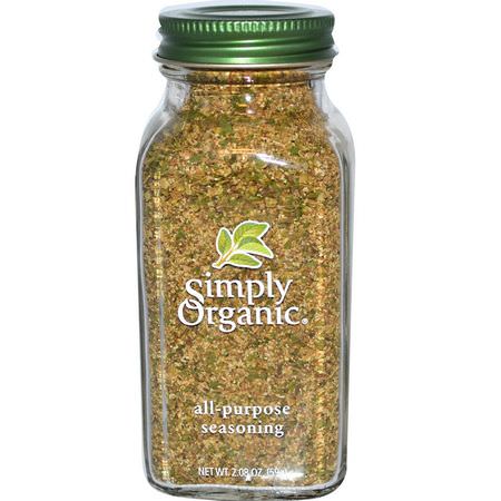 Simply Organic, All-Purpose Seasoning, 2.08 oz (59 g):الت,ابل,الت,ابل