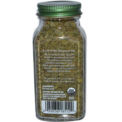 Simply Organic, Basil, 0.54 oz (15 g) فوائد