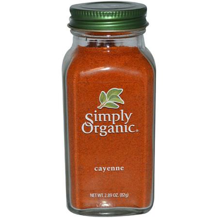 Simply Organic, Cayenne, 2.89 oz (82 g):حريف, بهارات