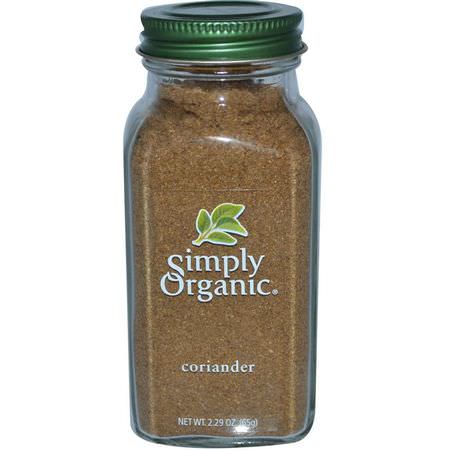 Simply Organic, Coriander, 2.29 oz (65 g):الكزبرة ,الت,ابل